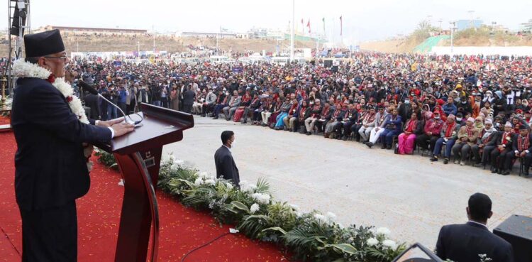 प्रचण्ड, पोखरा अन्तराष्ट्रिय विमानस्थल