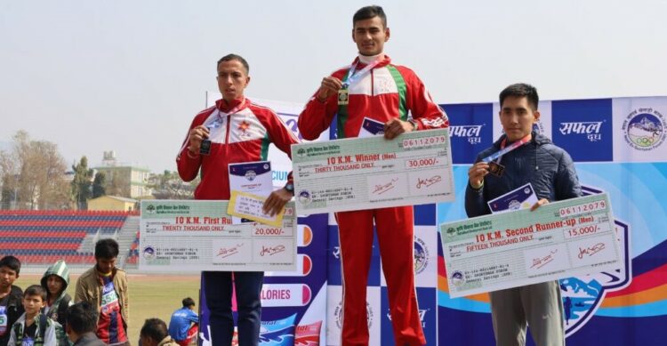 10 KM Winner Pokhara Marathon