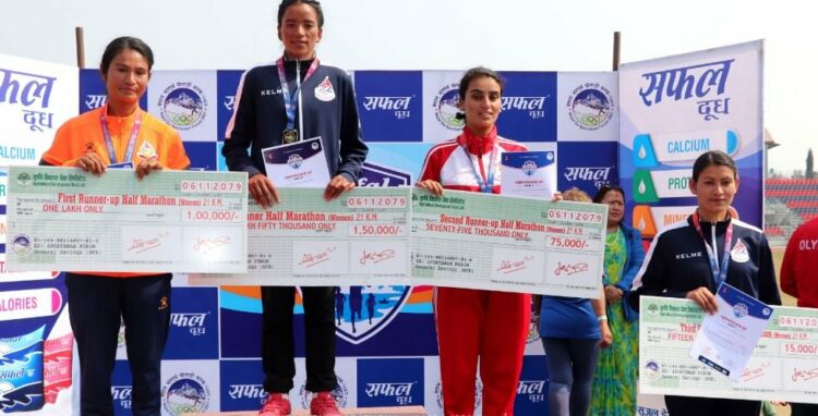 Winner, Womens Half Marathon