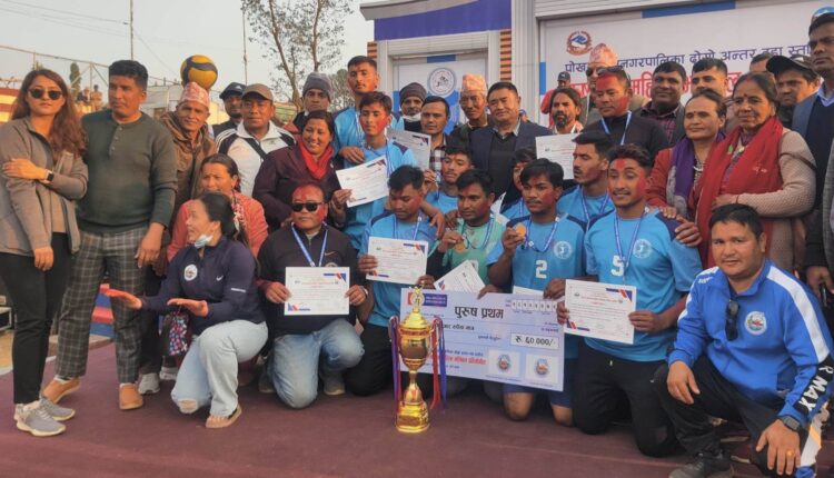 पोखरा–२३ का भलिबल खेलाडीहरु