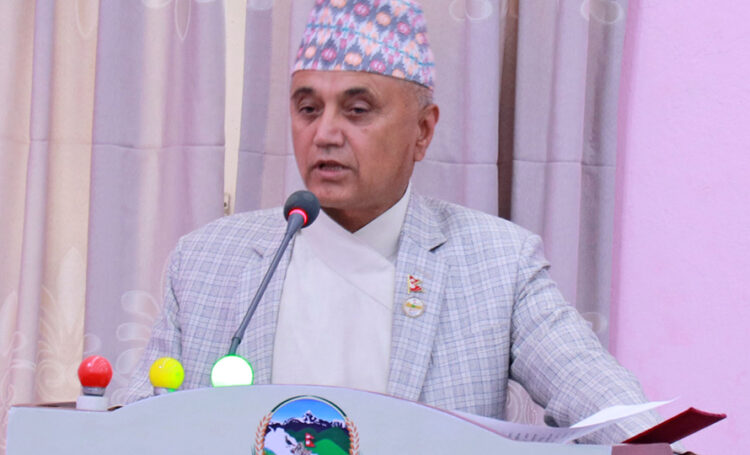 ण्डकी प्रदेशका मुख्यमन्त्री खगराज अधिकारी