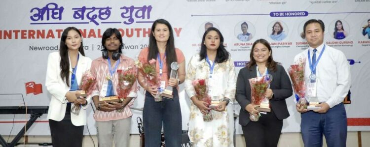 ६ युवालाई सम्मान