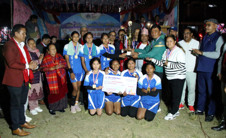 ladis volleyball 1st team rastriya mabi