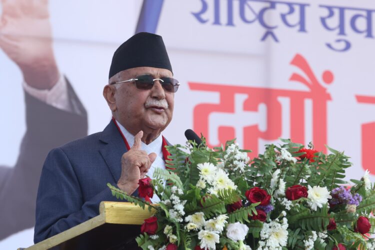 pm kp oli photo pokhara