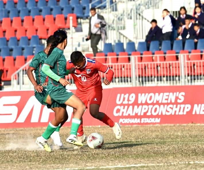 saff foot ball nep vs bd