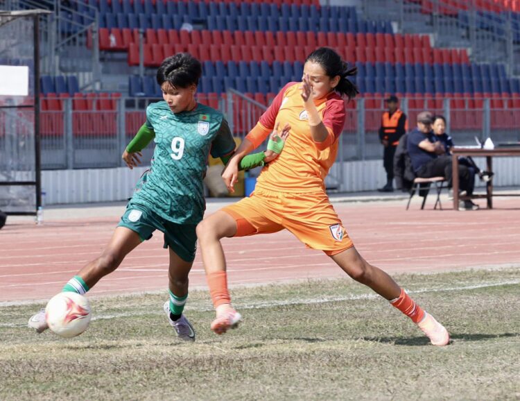saff womal football BD vs IND